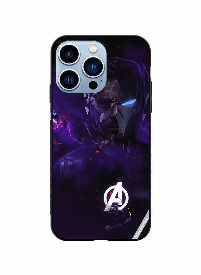 VR CREATIVE Protective Case Cover For Apple iPhone 14 Pro Iron Man Avenger Design Multicolour - Image 1