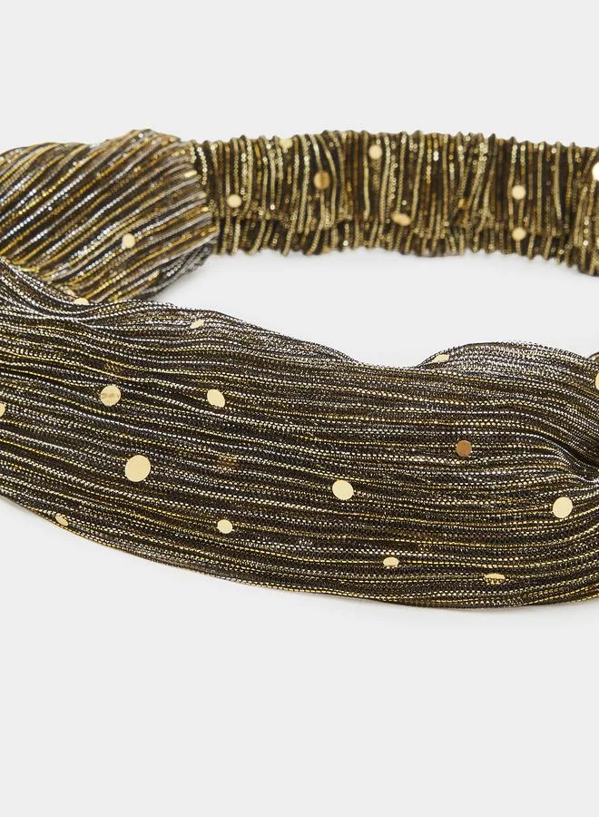 Styli  Metallic Plisse Headband for Women | Best Price UAE