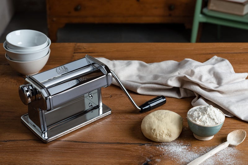 ماركاتو أسطوانة عجينة المعكرونة أطلس من ماركاتو 8340 مصنوعة في إيطاليا، تتضمن أسطوانة مقاس 150 ملم مع كرنك يدوي وتعليمات فضية - Image 4