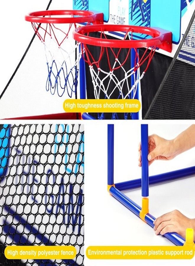 ULTIMAX Indoor Basketball Game, Double Shot Basketball Arcade, Double Arcade Basketball Hoop Game for Kids - Image 2