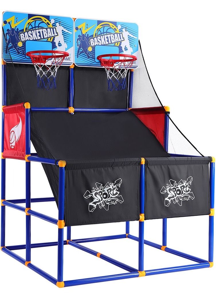 ULTIMAX Indoor Basketball Game, Double Shot Basketball Arcade, Double Arcade Basketball Hoop Game for Kids - Image 1