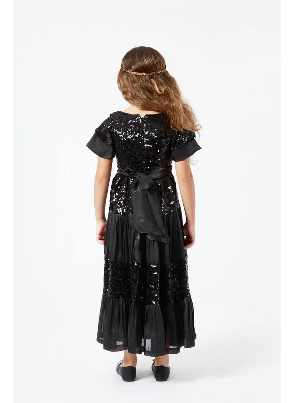 امري Frilled Tille Dress With Sequins