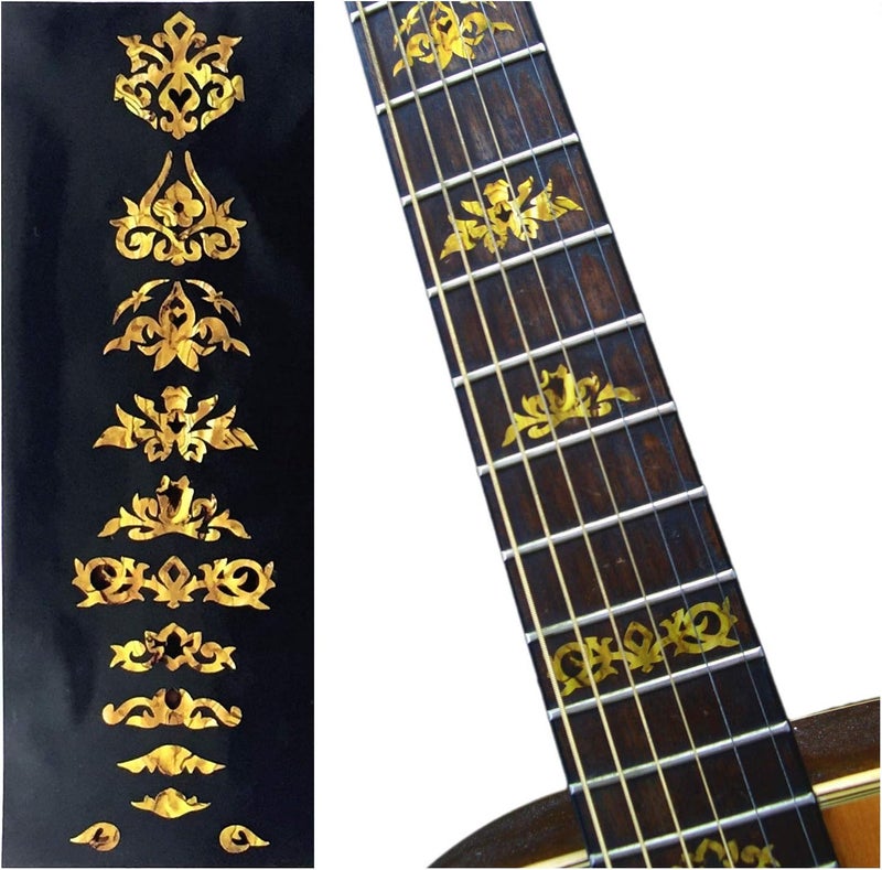 Inlaystickers ملصقات إدخال علامات الفريت للغيتار والبيس - تصميم فاخر - Image 1