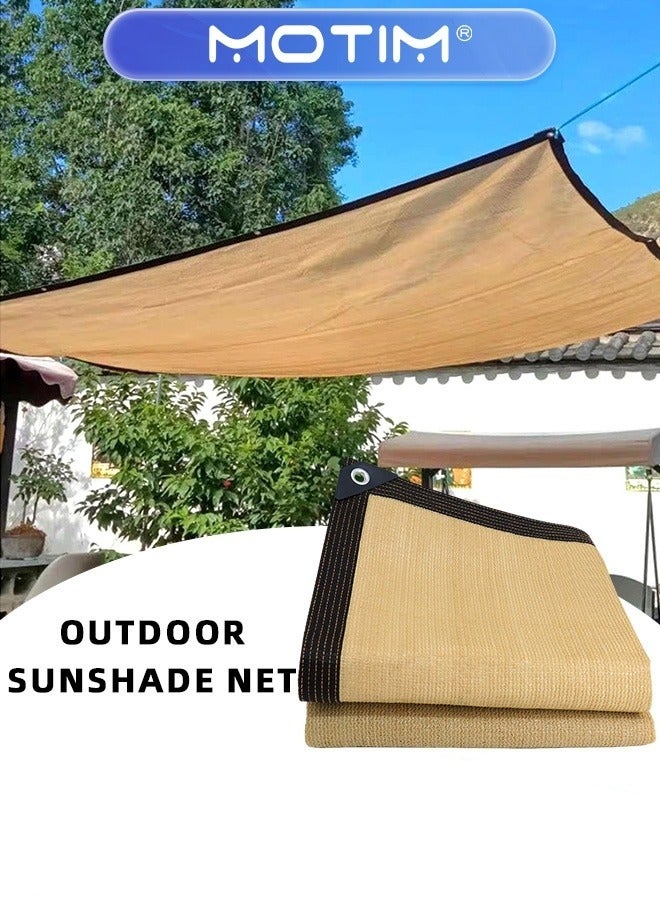 موتيم مظلة شراع مظلة شراعية قابلة للنفاذ للهواء ومقاومة للأشعة فوق البنفسجية مظلة مربعة الشكل مع طقم تثبيت من الفولاذ المقاوم للصدأ للفناء الخلفي للحديقة والفناء الخلفي 6م × 4م - Image 1