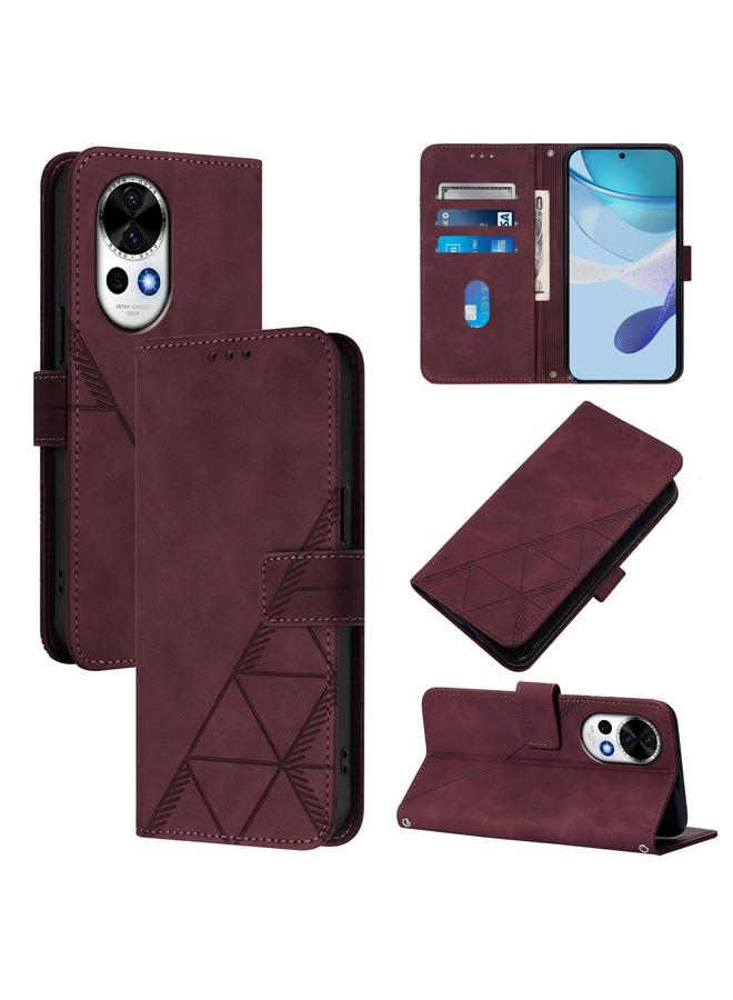 S-TOP Case For Huawei Nova 13 / Nova 12 Crossbody 3D Embossed Flip Leather Phone Case - Image 1