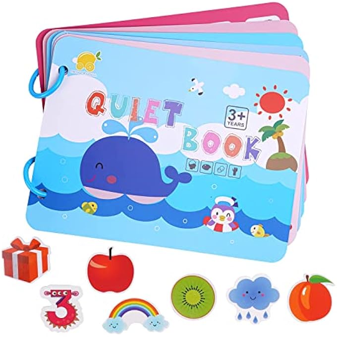 MONTESSORI BUSY BOOK FOR TODDLERS - ENGAGING SENSORY TOYS & LEARNING ACTIVITIES FOR PRESCHOOL KIDS, PERFECT TODDLER ACTIVITY BINDER FOR AGES 2-4 - Image 1