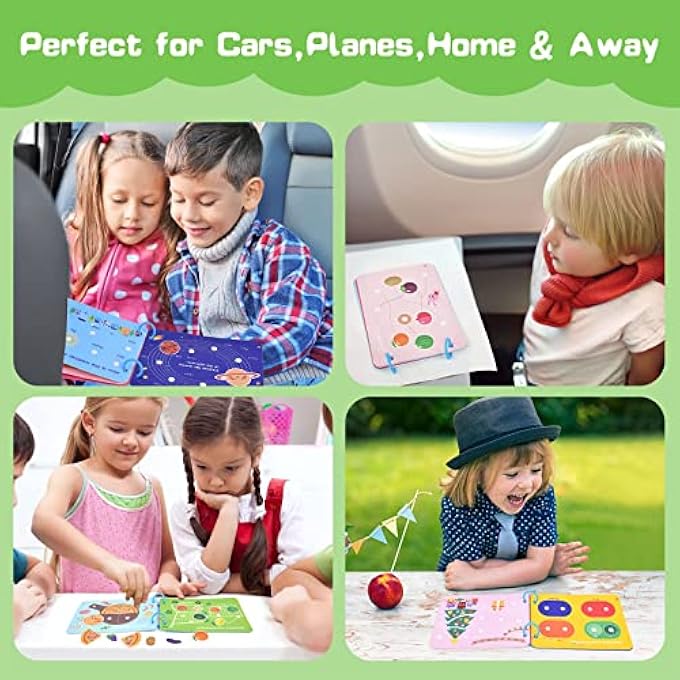 MONTESSORI BUSY BOOK FOR TODDLERS - ENGAGING SENSORY TOYS & LEARNING ACTIVITIES FOR PRESCHOOL KIDS, PERFECT TODDLER ACTIVITY BINDER FOR AGES 2-4 - Image 4