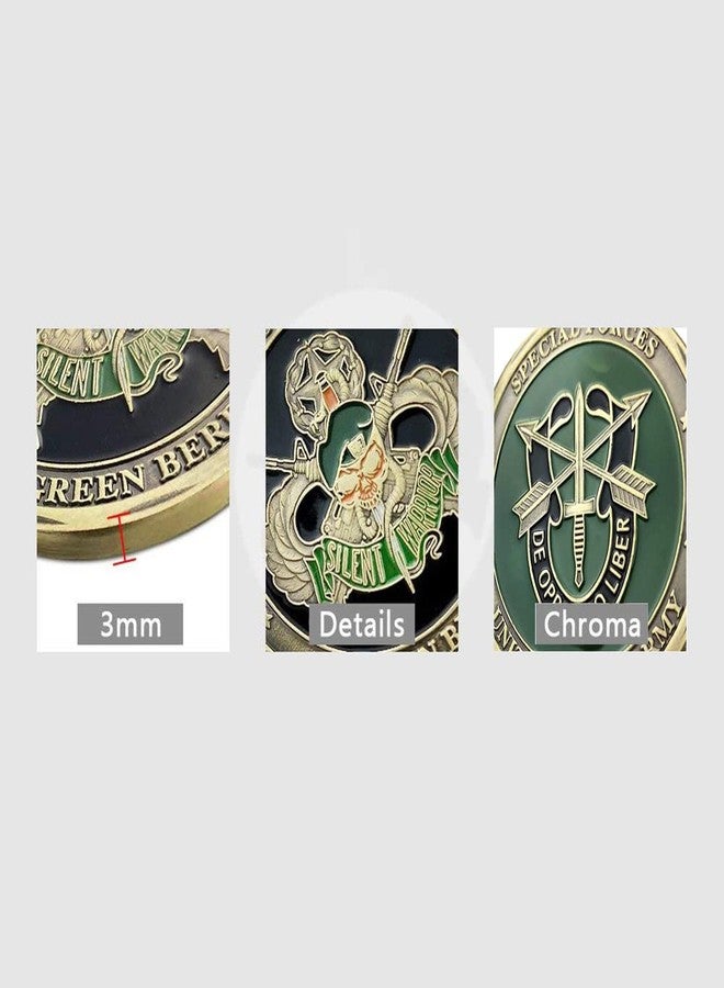 Glamtune U.S. Army Special Forces Challenge Coin Faithful and True Green Beret Coin (Single Coin) - Image 5