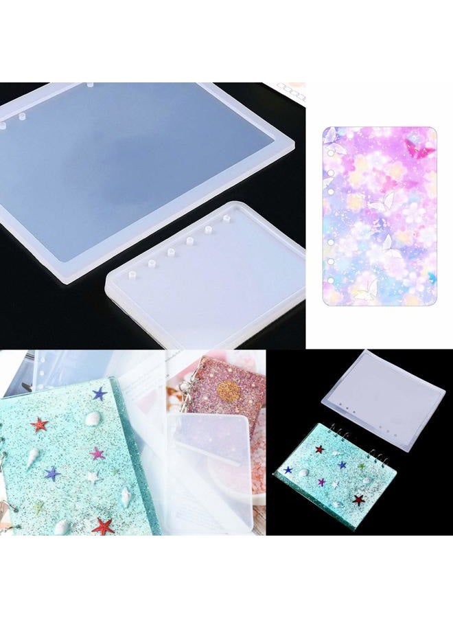 Markeny 3 Pieces Notebook Cover Resin Casting Molds for A5 A6 A7 for Notebook Epoxy Resin DIY - Image 5
