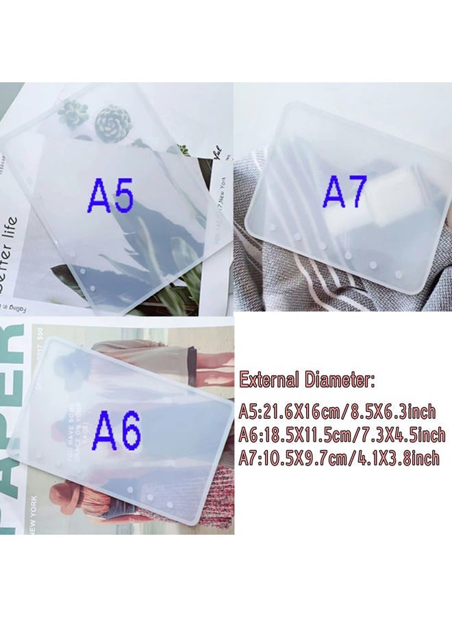 Markeny 3 Pieces Notebook Cover Resin Casting Molds for A5 A6 A7 for Notebook Epoxy Resin DIY - Image 2