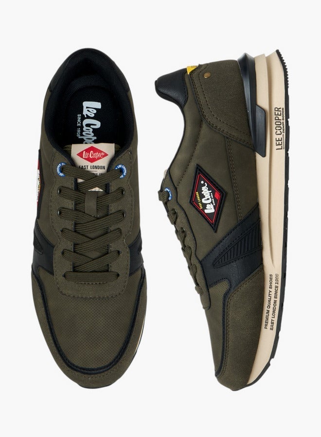 Lee Cooper Men's Panelled Lace-Up Sneakers - Image 1
