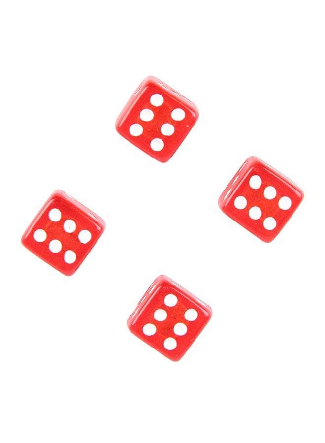 NIBEMINENT 4-Piece Dice Shape Car Tire Valve Stem Cap - Image 1