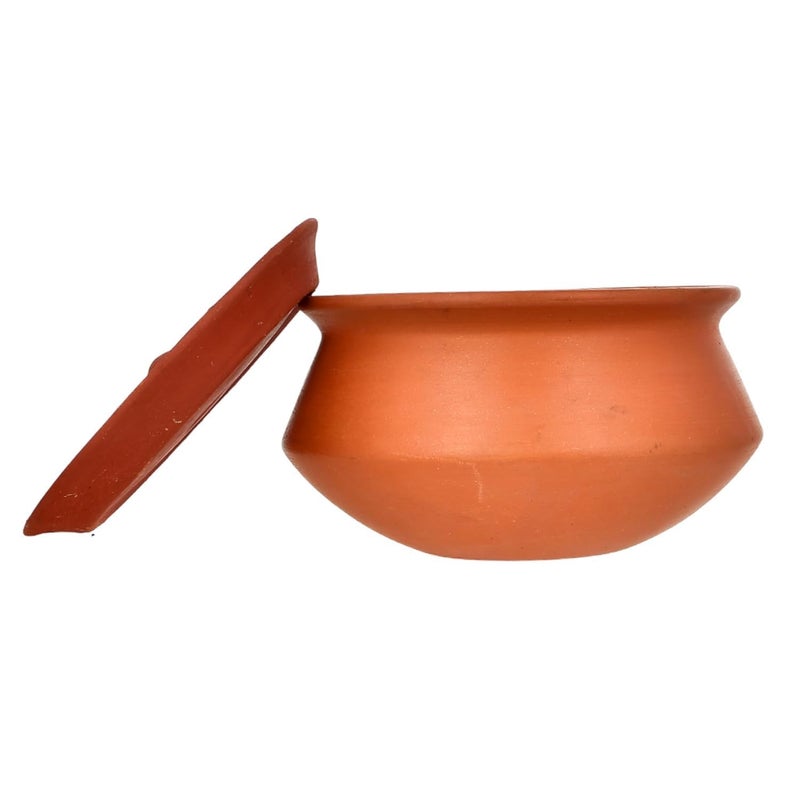 Onlinch Terracotta Clay Mini Pot with Lid for Curd, Yogurt Bowl | Small Mitti Dahi Handi, Earthenware, Brown (300 ML) - Image 5