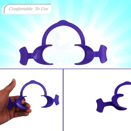 Dentosmile Flexi Eco Cheek Retractors Mouth Opener with Wings in Purple Colour - Large (2) - Image 2