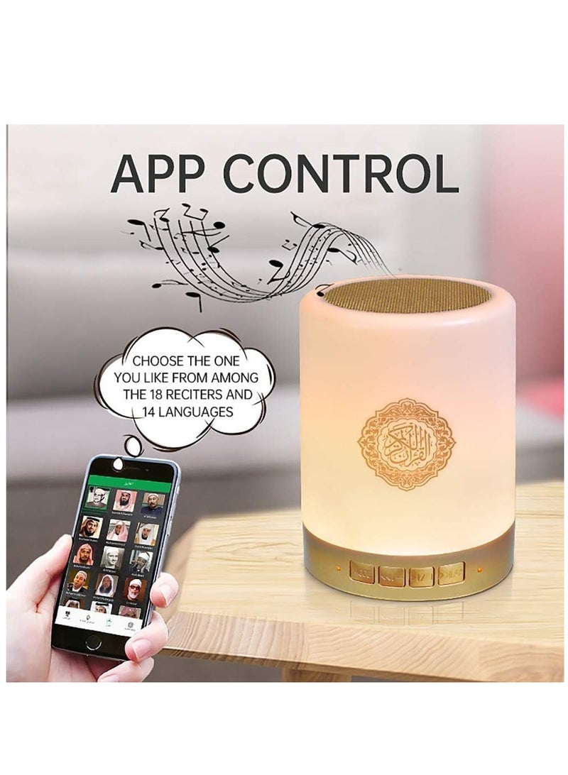 Bluetooth Quran speaker with mobile APP control and remote control, Quran Recitations and MP3, AZAN，FM Broadcast,Full Recitations of Famous Imams and Quran Translation in Many Languages - Image 4