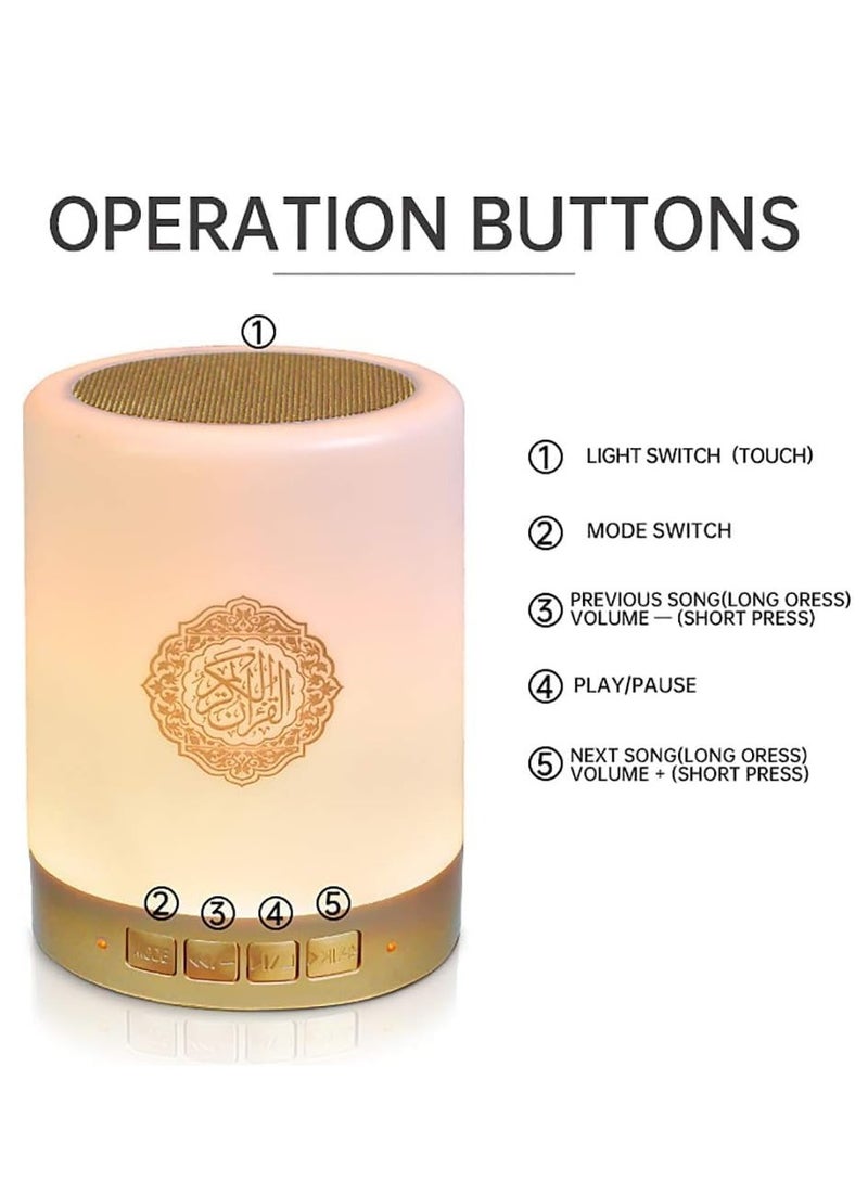 Bluetooth Quran speaker with mobile APP control and remote control, Quran Recitations and MP3, AZAN，FM Broadcast,Full Recitations of Famous Imams and Quran Translation in Many Languages - Image 3