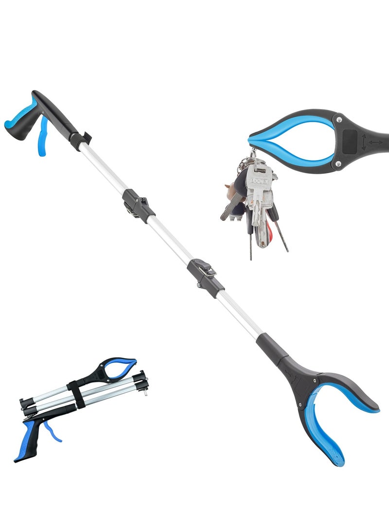 Excefore 43" Extra Long Reacher Grabber Tool, Foldable Heavy Duty Pickup Gripper, Mobility Aid Reaching Assist Tool with Rotating Jaw - Image 1