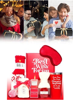 ARNOTEC Gift Basket for Women - Birthday Gift Box, Get Well Soon Gift Set Contains 13 Inspirational Gifts, Relaxing Spa Treatment Package for Women, Bestie Friendship, Female Friend Gift  - Image 1