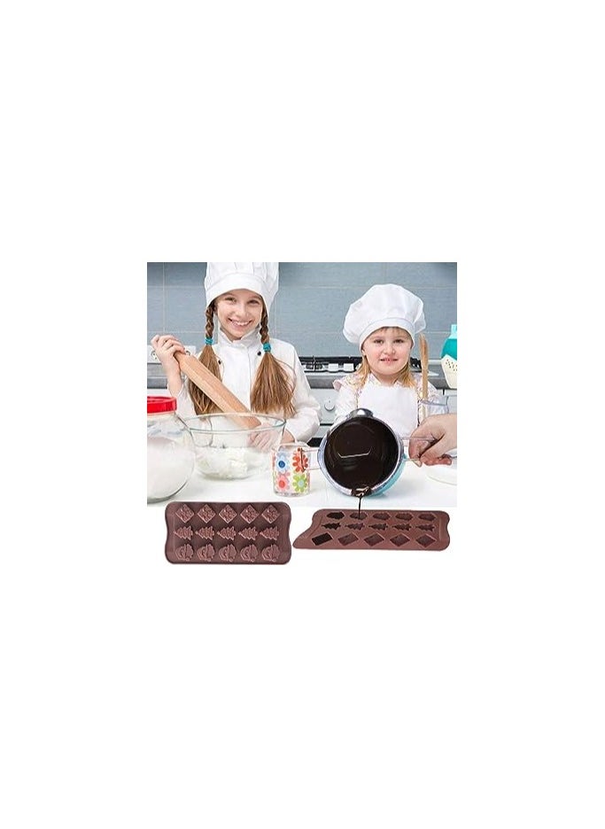Silicone Mold for Chocolate  Candy  Ice Cubes Multishape (random form)