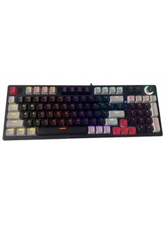 T-WOLF 80% Mechanical Gaming Keyboard LED Backlit Compact 97 Keys Wired Mechanical Keyboard With Volume Control Knob  Switch Keyboard for Gaming or Office  - Image 2