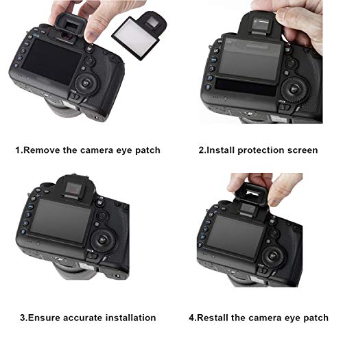 STSEETOP Screen Protector Compatible with Canon 5D Mark III IV with Clip-On Frame - Shatterproof Snap Installation, No Adhesive or Bubbles, Anti-Scratch Edge Protection - Image 5