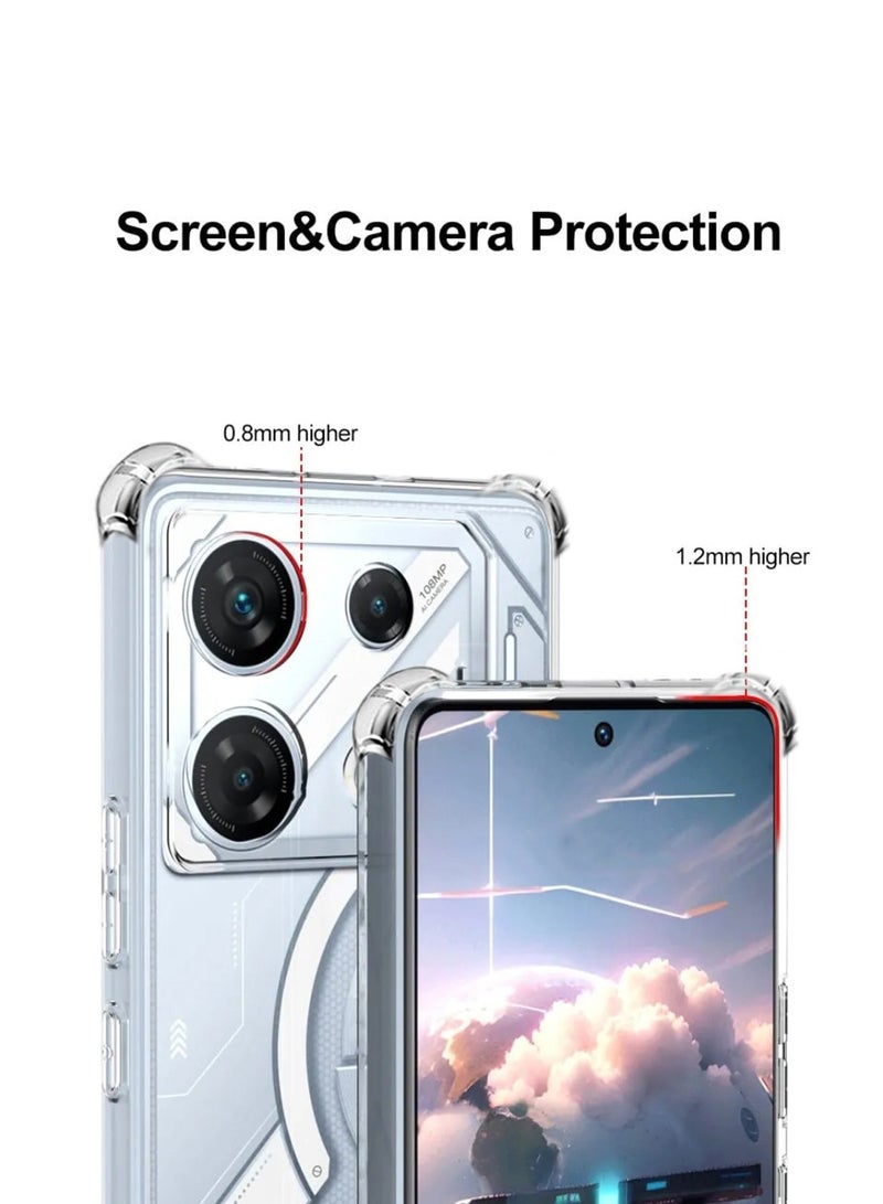 Techie Infinix GT 10 Pro TPU Bumper Corner Ultra Slim Clear Case Shockproof Anti Fingerprint Transparent Protective Back Cover - Image 2