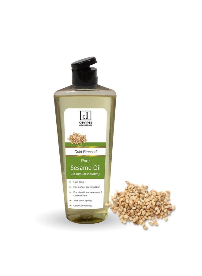 Devinez Sesame Cold Pressed Oil 250Ml 100% Pure Natural & Undiluted For Hair Care Head Lice Dandruff Care Deep Conditioning - Image 3