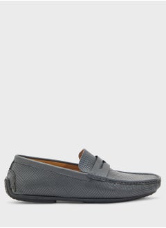 Robert Wood Perforation Detail Casual Loafers  - Image 1
