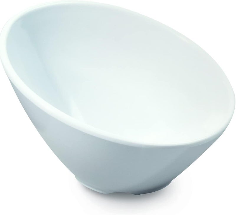 GET B790W Angled Cascading Serving Bowl for Salads Snacks and Pasta 19 Quart  12 White - Image 5