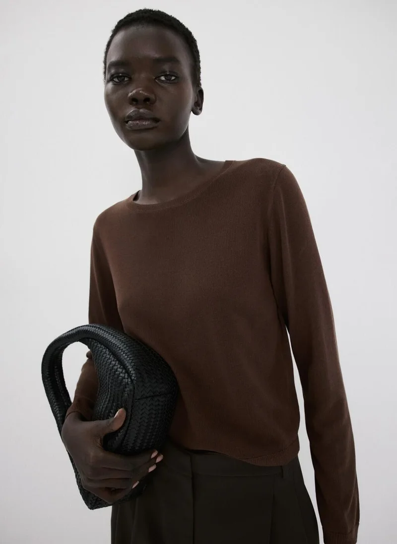 مانجو Long-sleeve knitted sweater