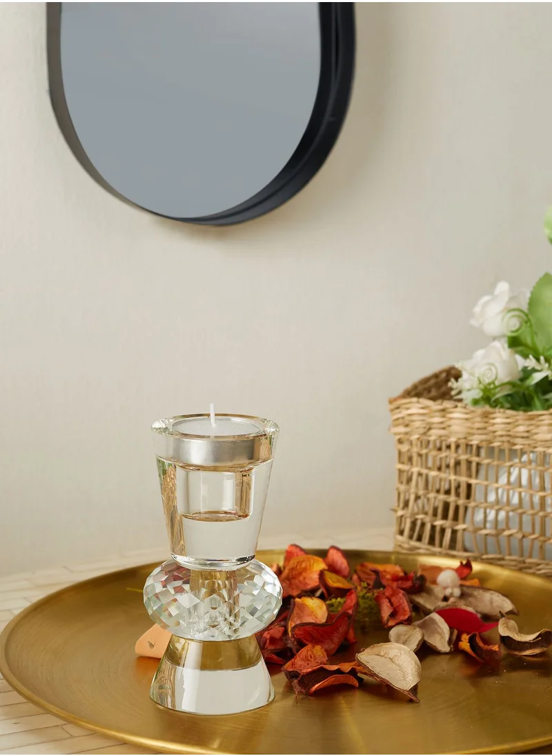 present time Crystal Art Duo Cone Candle Holder