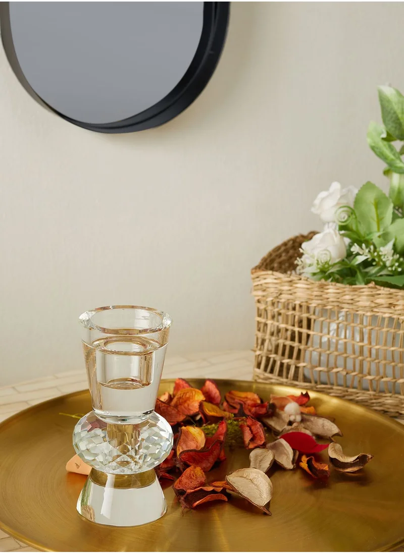 present time Crystal Art Duo Cone Candle Holder