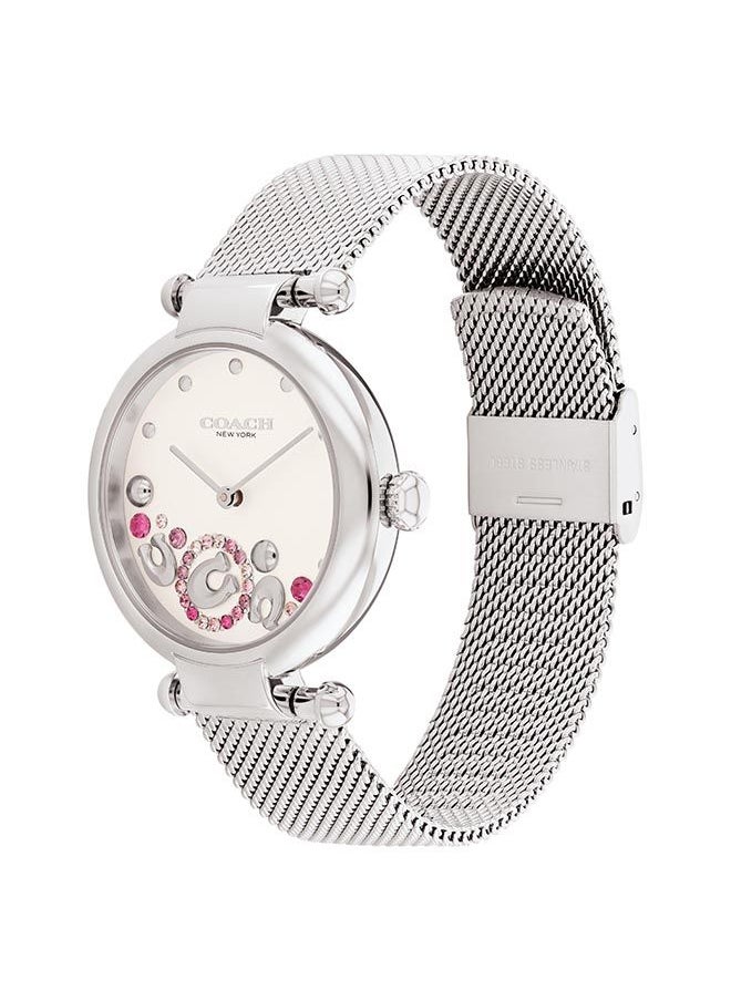 COACH Women's Analog Round Stainless Steel Wrist Watch 14504002 - 34 mm  - Image 2