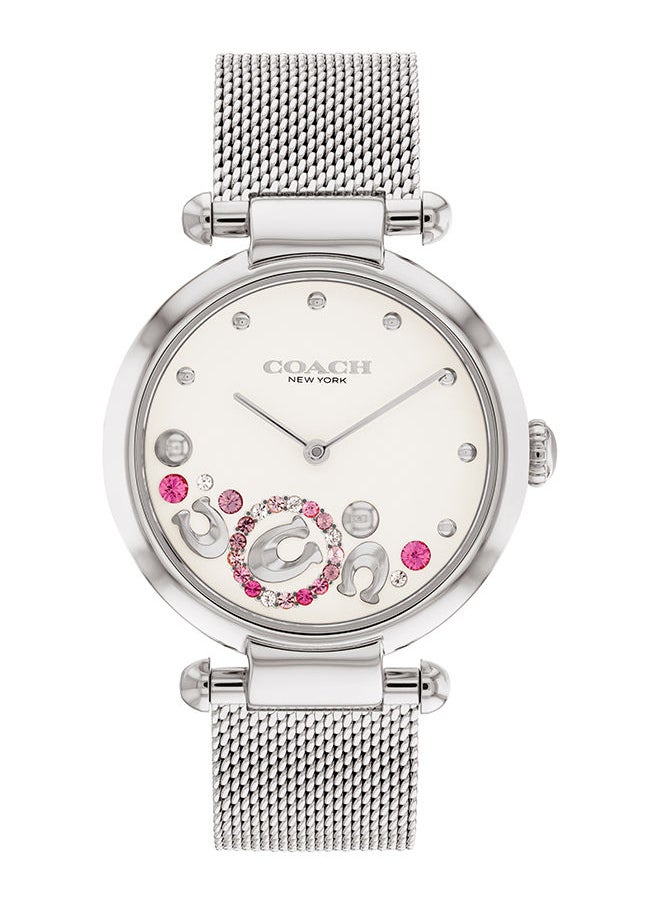 COACH Women's Analog Round Stainless Steel Wrist Watch 14504002 - 34 mm  - Image 1