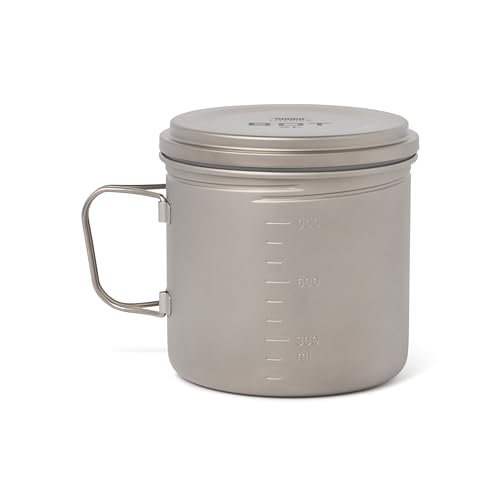 Vargo Titanium BOT Series | BOT XL | Ultralight Water Bottle Cooking Pot 1.1L (37 oz) | Weights: 5.5 oz (156g) | Water-tight Lid Backpacking Camping - Image 1