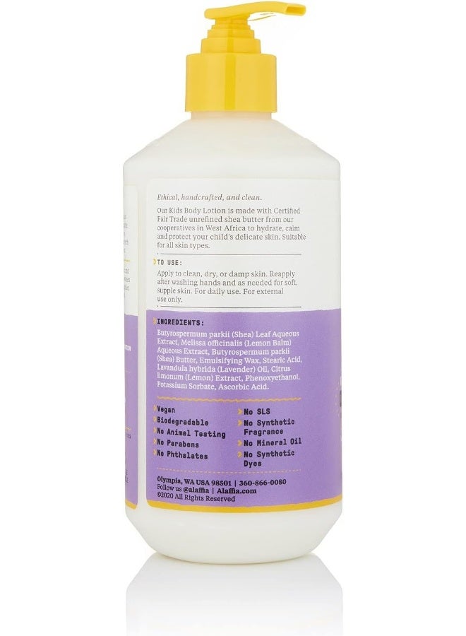 Alaffia EveryDay Shea Body Lotion, Gentle for Babies and Up, Gently Helps Clean Skin and Calm Children with Shea Butter, Lemon Balm, and Lavender Oil, Fair Trade, Lemon Lavender, 16 Fl Oz - Image 3