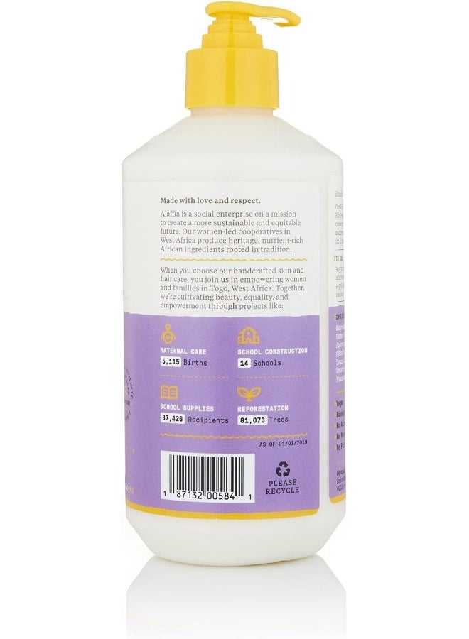 Alaffia EveryDay Shea Body Lotion, Gentle for Babies and Up, Gently Helps Clean Skin and Calm Children with Shea Butter, Lemon Balm, and Lavender Oil, Fair Trade, Lemon Lavender, 16 Fl Oz - Image 4