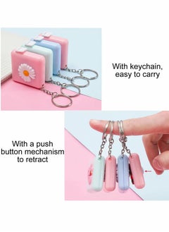 Y&D Tape Measure with Key Chain, Retractable Mini Cute Portable Home Measure, Soft Tool for Body Measurement Fabric (6 Pcs)  - Image 3
