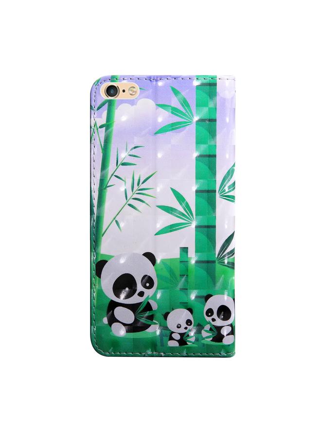 اس-توب جراب لهاتف iPhone SE 2022 مصنوع من الجلد بنمط رسم ثلاثي الأبعاد ورسومات ملونة - Image 3