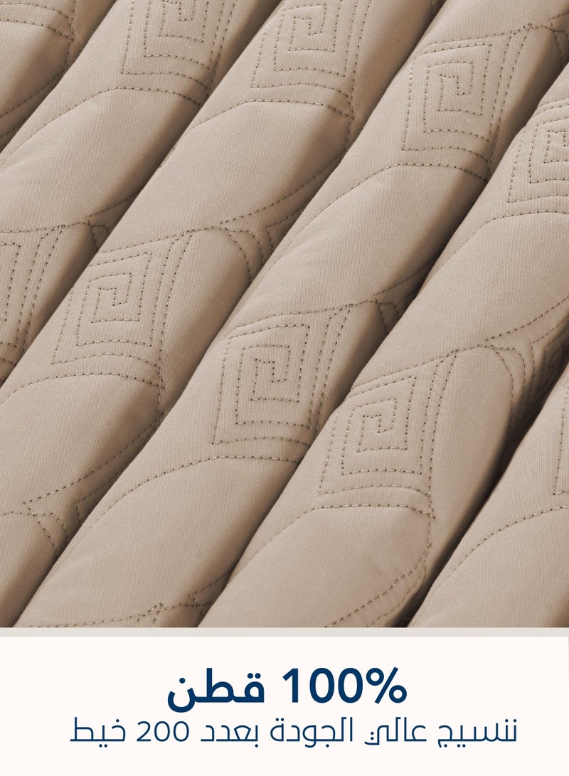 Master Home Textile 4Piece Cotton Bedspread Set Fits 200 x 200 cm Double Size Bed King Size Compressed Comforter Set Elmira Series - Image 4