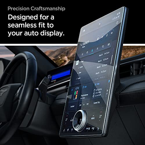 Spigen Tempered Glass Screen Protector [GlasTR Slim] designed for Ford F-150 Lightning, Expedition, Mustang Mach-E 15.5 inch Dashboard Touchscreen - Image 5