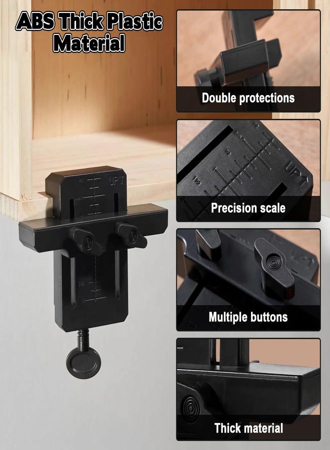OneNine Door Installation Positioner, Multifunctional Cabinet Door Manual Installation Clamp Tool, Locator Clamping Tool, Adjustable Length Cabinet Installation Tool for Most Cabinet Doors - Image 3