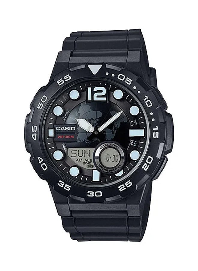 كاسيو - ساعة يد من المطاط نظام ثنائي AEQ-100W-1AVDF - Image 1
