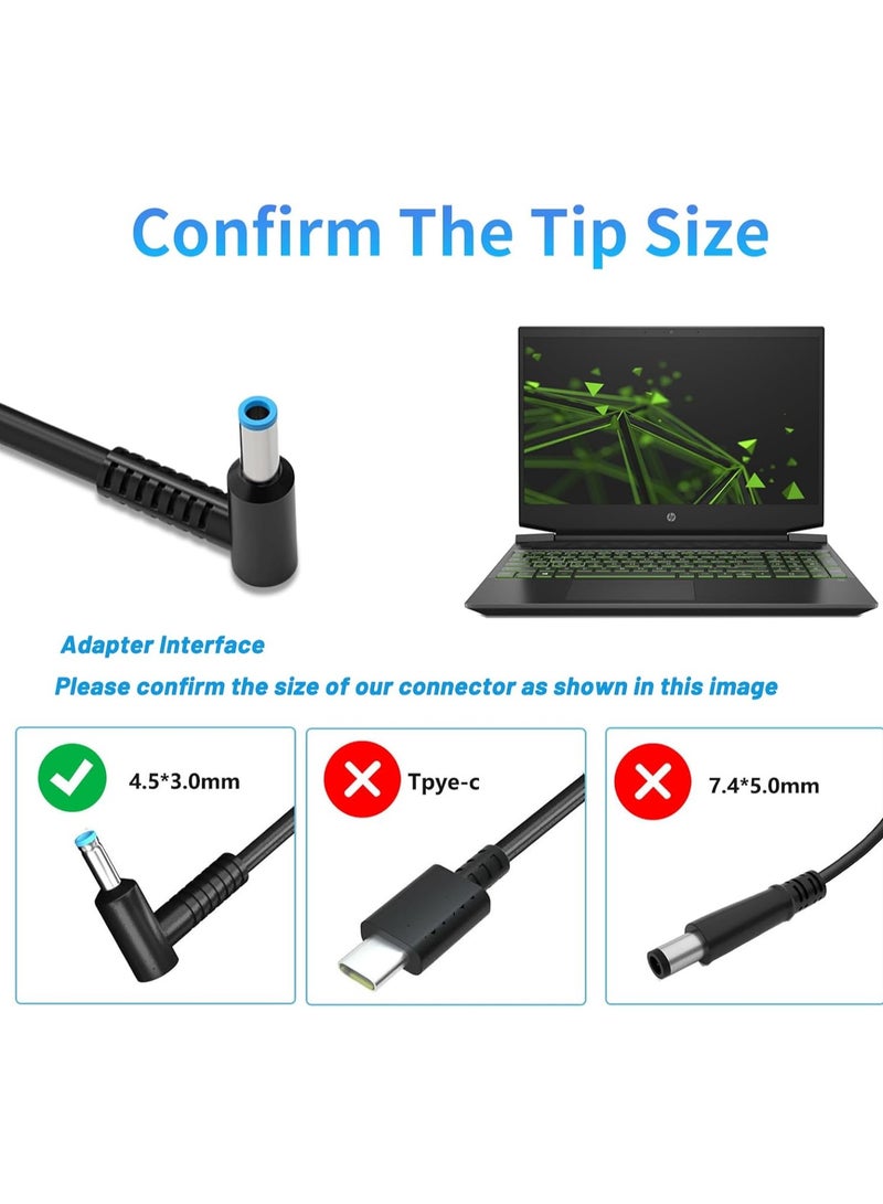 150W 19.5V 7.7A Laptop Charger Compatible with HP ZBook 15 16 17 15U G3 G4 G5 G6 G7 G8 G9 Firefly G10 G9 G8 G7 Fury 15 17 G7 G8 G9 Power G10 G9 G9 8 G7 Power Supply Cord Adapter by Studio - Image 4