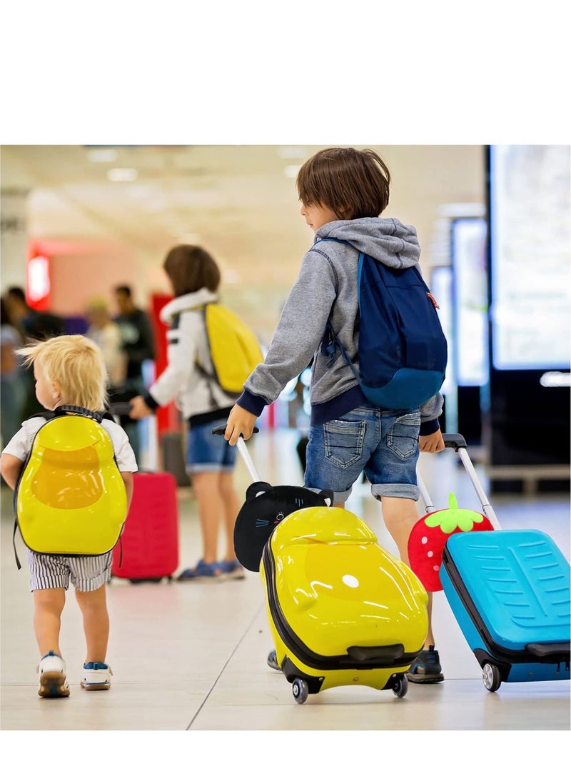 KASTWAVE وسائد للرقبة للأطفال - مجموعة من 4 وسائد ناعمة على شكل حرف U، وسادة مريحة من قطن البولي بروبيلين لمقعد السيارة هدية للأطفال أثناء نومهم بالطائرة - Image 2