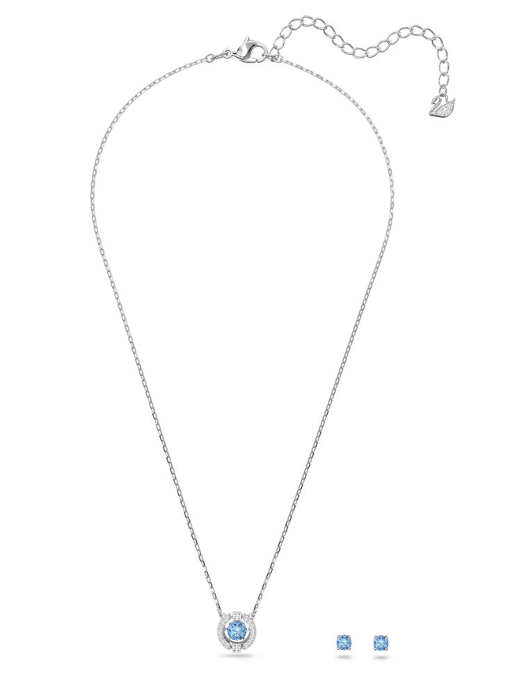 عام مجموعة قلادة وأقراط معلقة مستديرة متألقة - Image 3