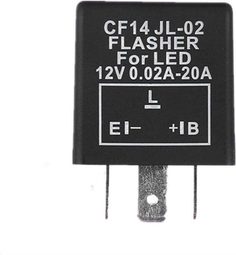 CF13 12V 3 Pin Electronic Car Flasher Relay Fix LED Turn Signal Hyper Flash Blinking Light - Image 4