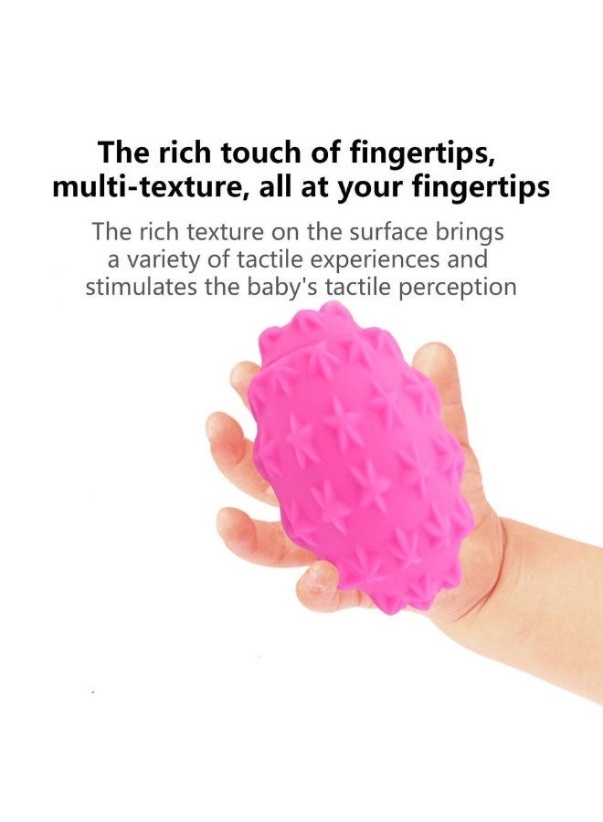 Happy Baby Kids' Bath Ball Set – A set of 6 colorful balls in different shapes, soft to the touch and perfect for massage and play for babies and older children, helping develop motor and visual skills._ Children's bath games - Children's water games - Gift for children - Entertainment game for children - Children's games - Image 2