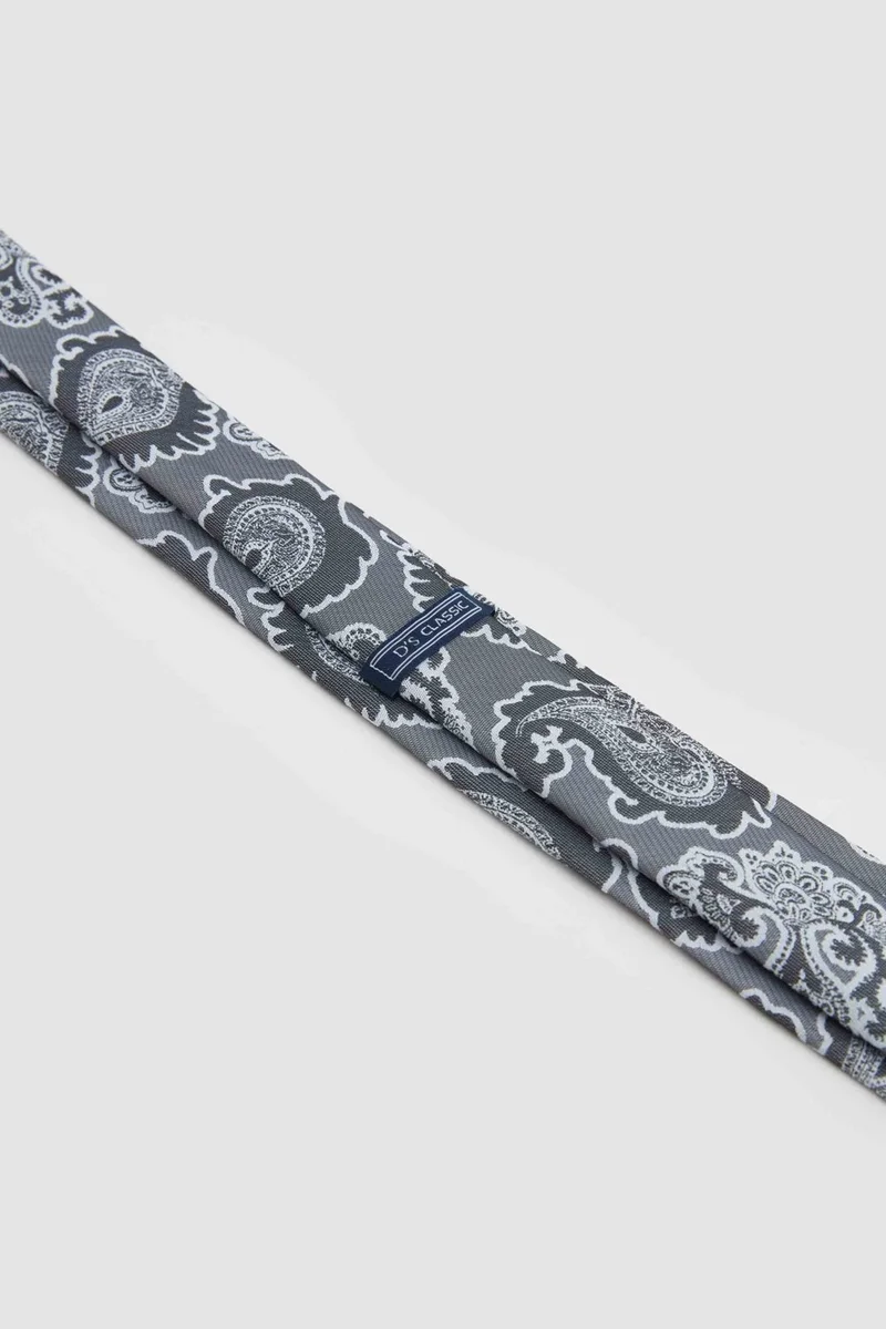 D'S DAMAT D'S Groom Grey Patterned 5.5 cm Tie