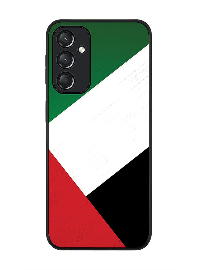 Stylizedd Rugged Black edge case for Samsung Galaxy A05s, Slim fit Soft Case Flexible Rubber Edges Anti Drop TPU Gel Thin Cover- Flag Of UAE - Image 1